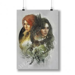 Плакат Ведьмак - Трисс и Йеннифер / The Wtcher - Triss and Yennefer